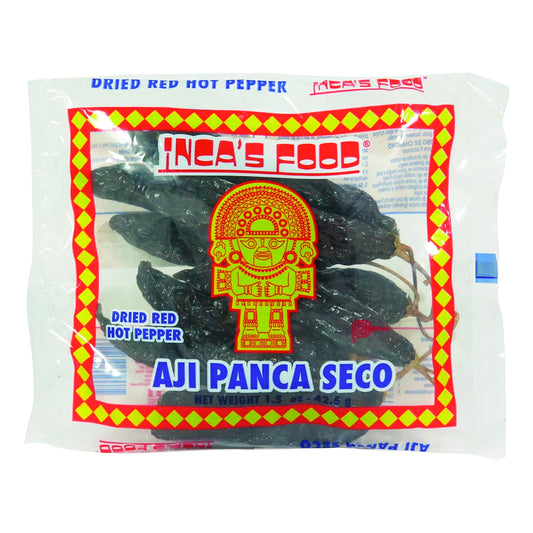 Inca's Food Dried Red Hot Peppers (Aji Panca Seco) 1.5oz
