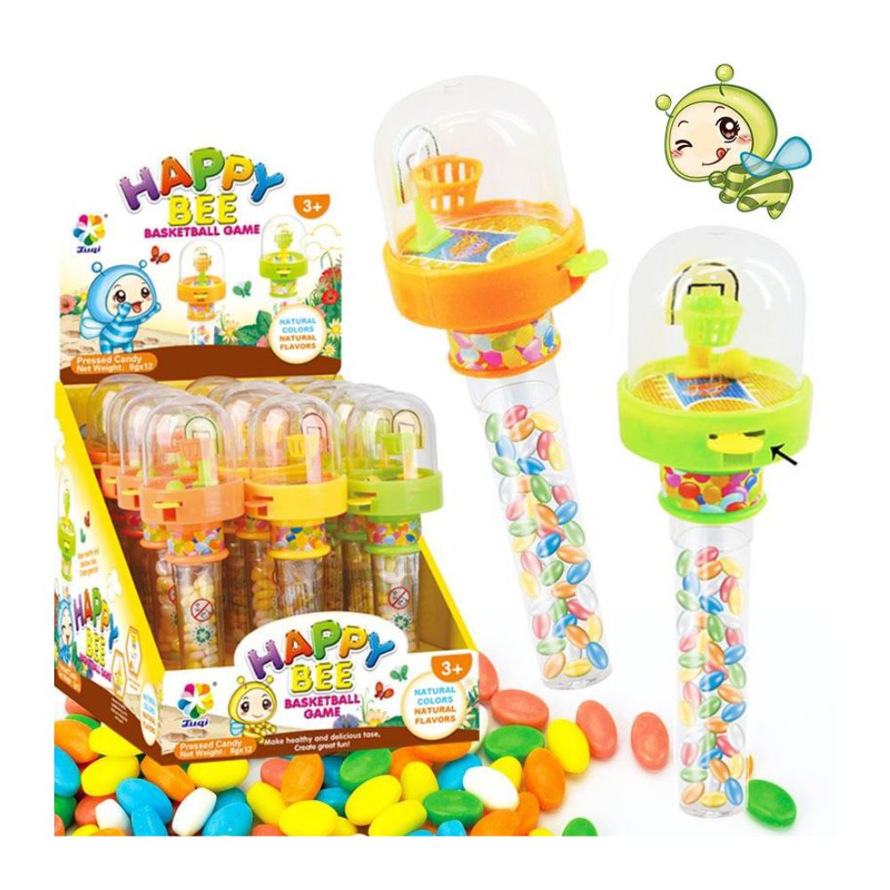 Juqi Happy Bee Basketball Toy Candy - Score Points in Fun and Flavor with  Our Unique Candy Toy – Futuro Foods