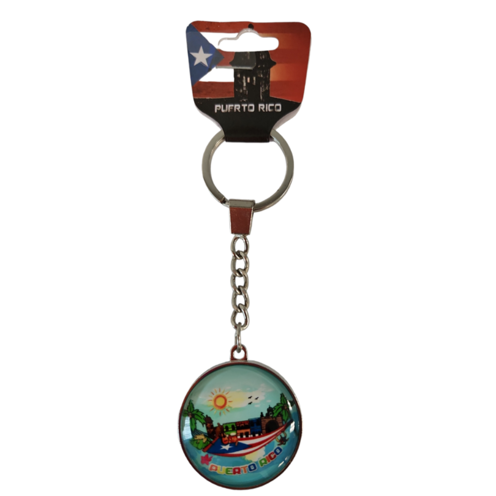 Puerto Rico Keychains Die Cut Keychains Clear Keychains Puerto