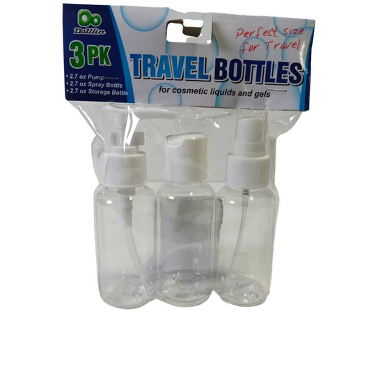 Travel Bottles TSA Approved 3-Pack