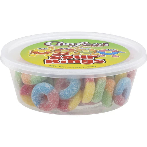 Tub Confetti Sour Rings 5.5oz