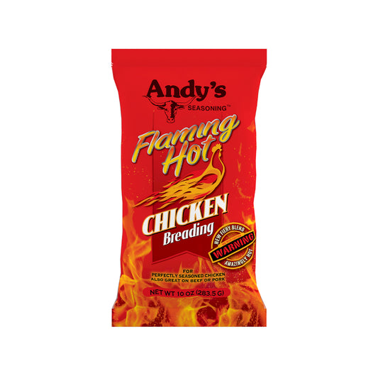 Andy's Flaming Hot Chicken Breading (Empanizador de pollo picante) 10oz
