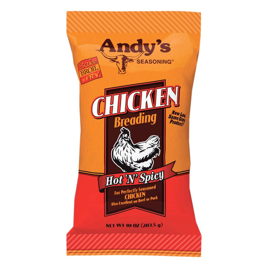Andy's Hot & Spicy Chicken Breading (Empanizador de pollo picante) 10oz