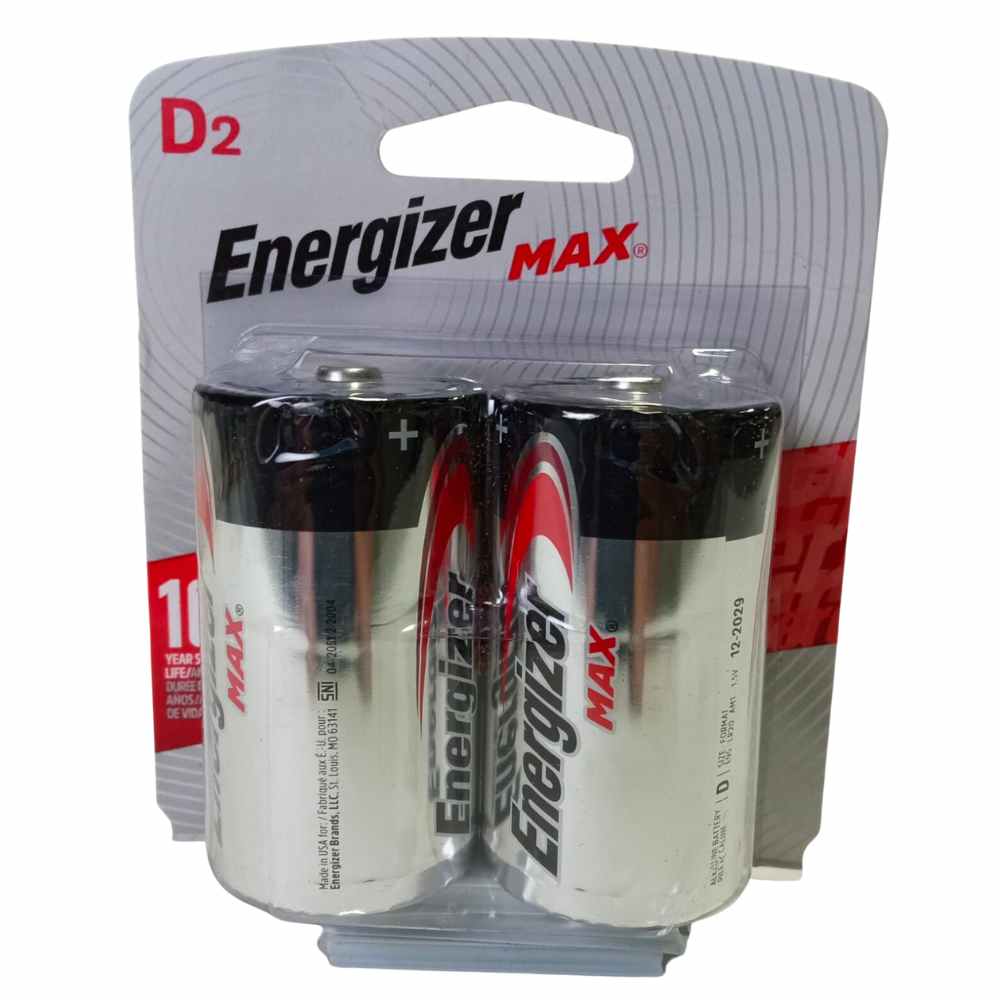 Energizer MAX D Batteries 2-Pack