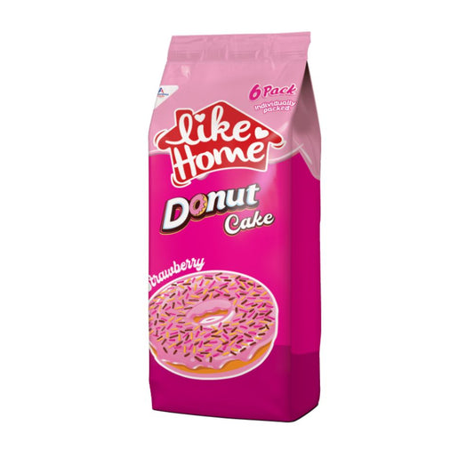 Like Home - Donut Cake Strawberry Filling 6 Pack 10.58oz