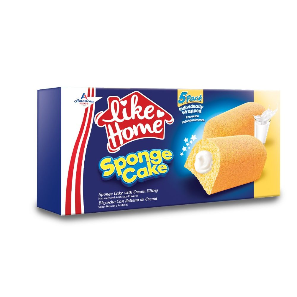 Like Home - Sponge Cake Cream Filling Multipack 5 Pack 7.05oz