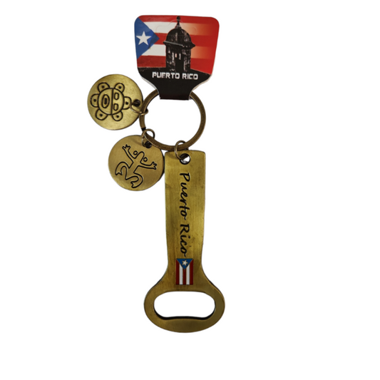 Puerto Rico Bottle Opener with Charms