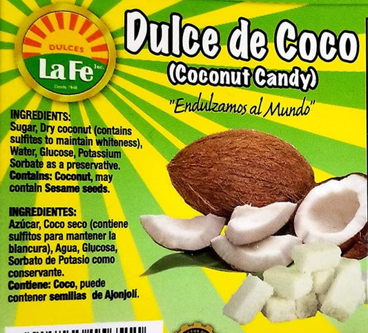 Dulce Coco Blanco La Fe 6oz
