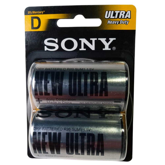 Sony Ultra Heavy Duty D Batteries 2-Pack