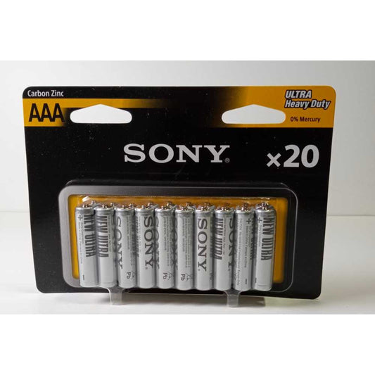 Sony Ultra Heavy Duty AAA Bateries 20-Pack