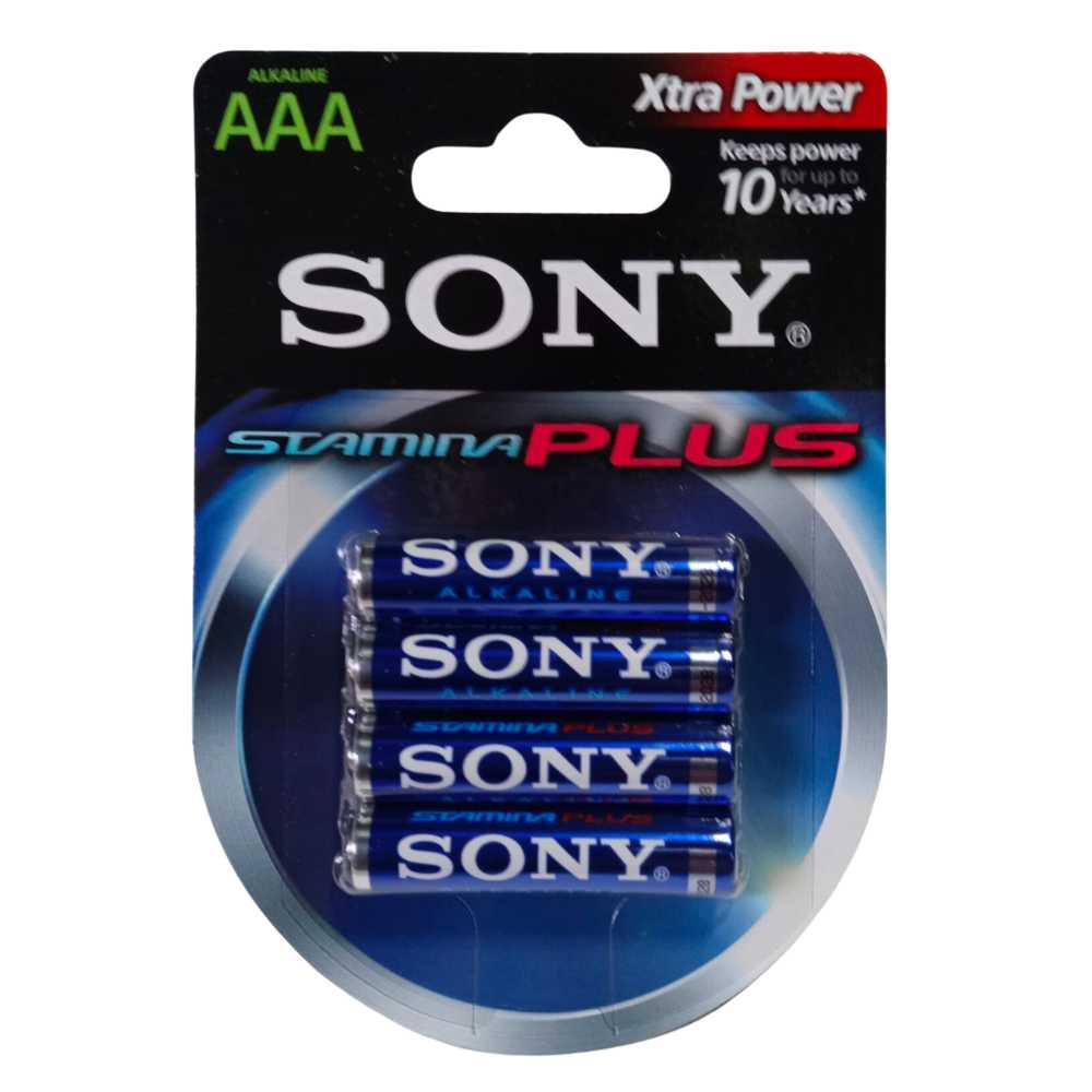 Sony Stamina Plus AAA Bateries 4-Pack