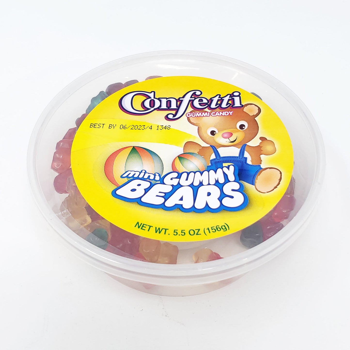 Tub Confetti Gummy Bears 5.5oz