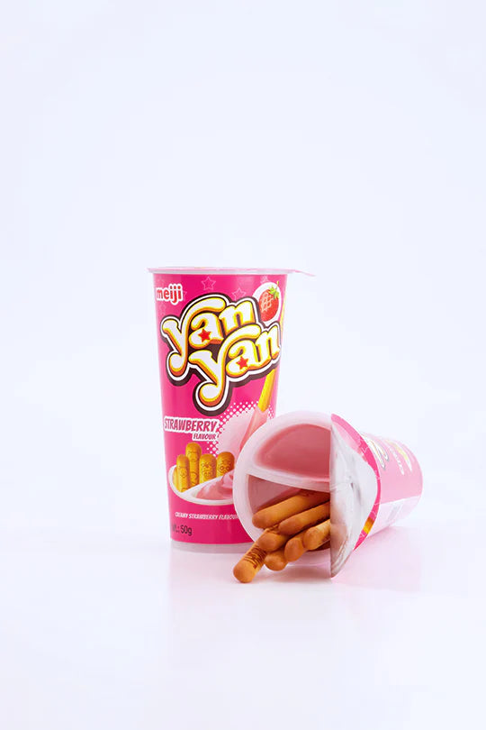 Meiji Yan Yan Biscuit Sticks, Strawberry, 2 oz (10 Pack)